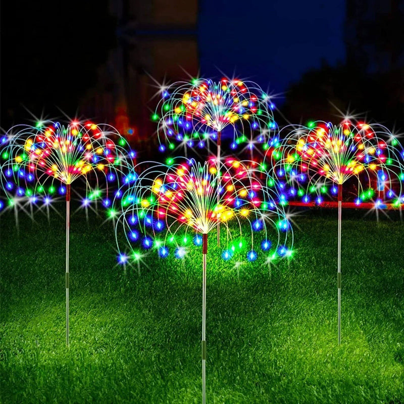 LED Solar - Decoração de Natal Fogos de Artifício